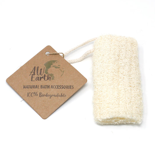 Exfoliante de lufa natural en cuerda - 5" - 12,7 cm