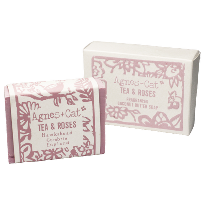 Jabón Artesanal de 140g - Té y Rosas