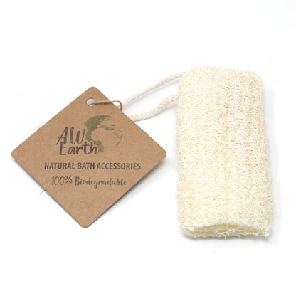 Exfoliante de lufa natural en cuerda - 5" - 12,7 cm