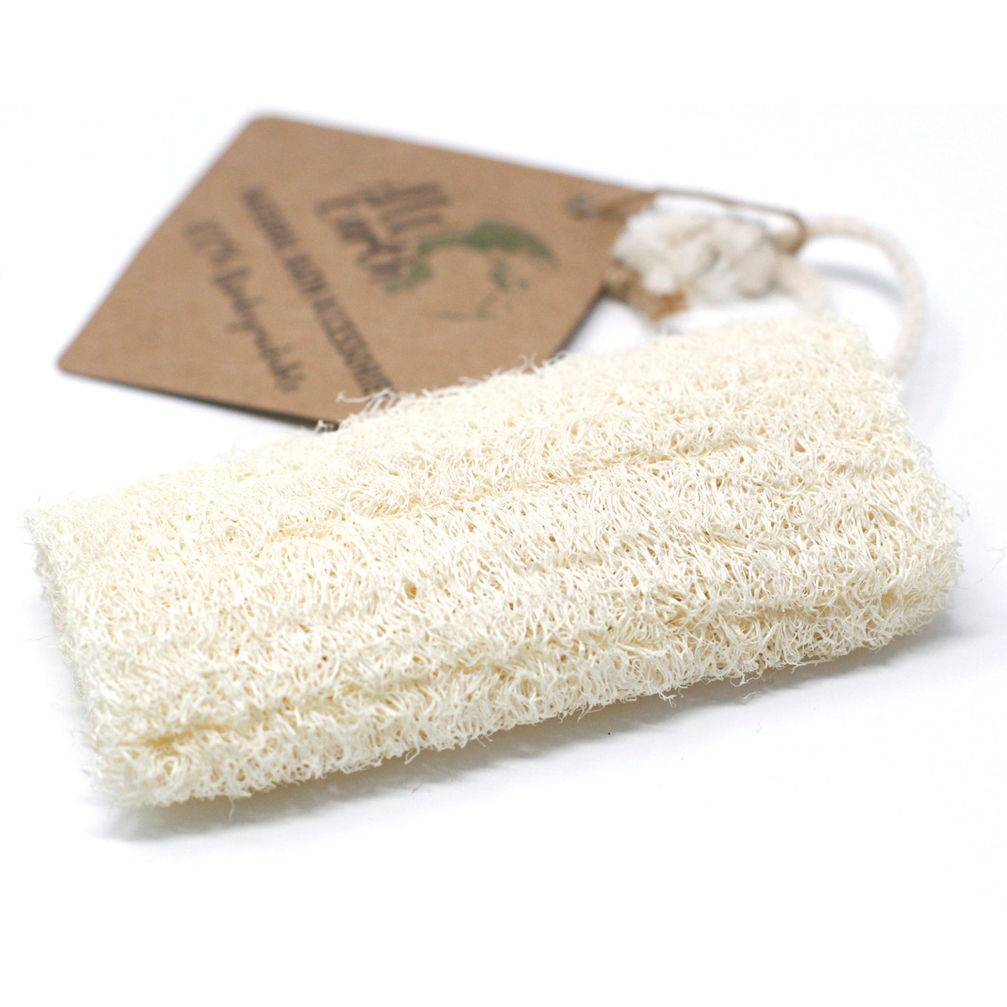 Exfoliante de lufa natural en cuerda - 5" - 12,7 cm