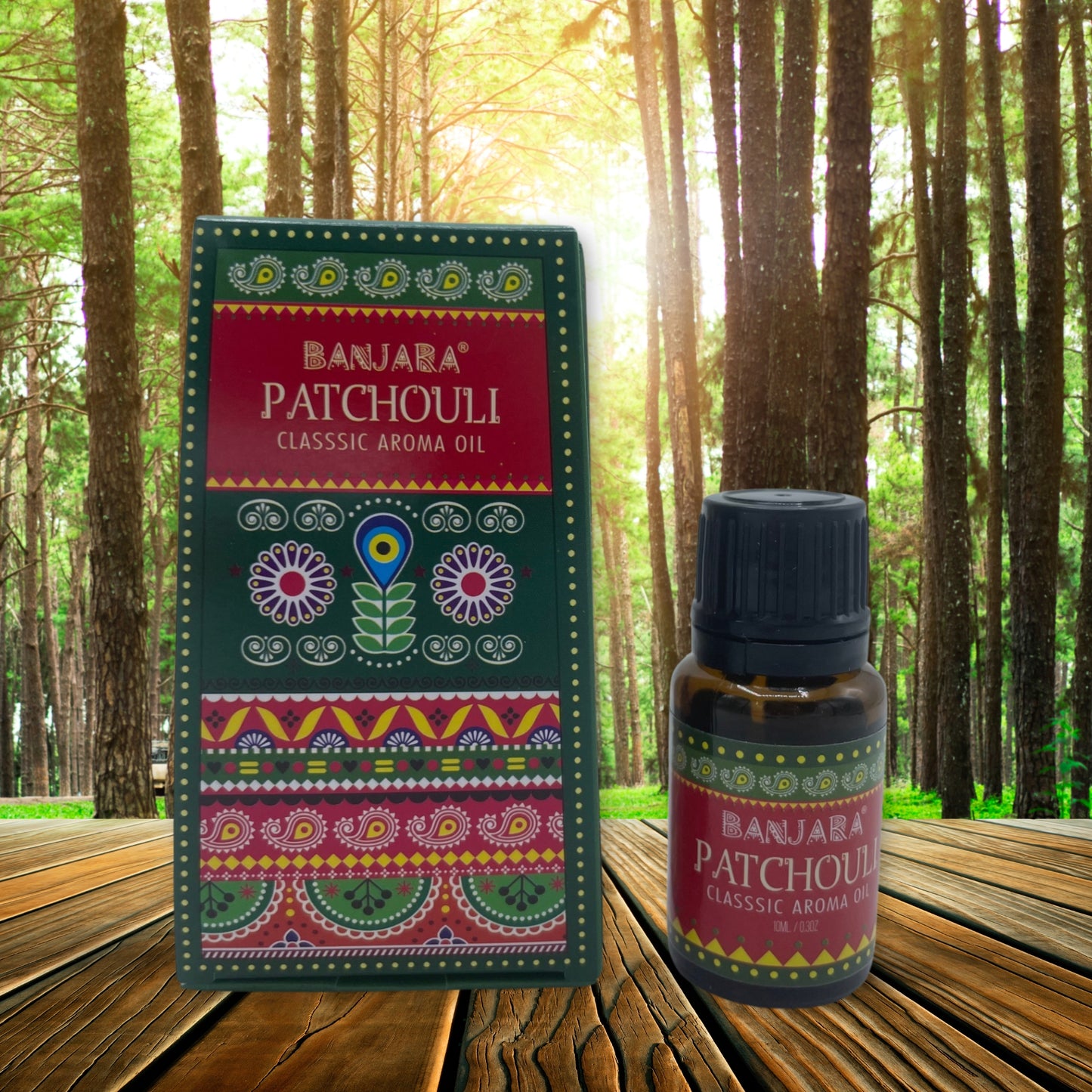 Aceite con fragancia de la India Banjara 10ml - Pathchouli